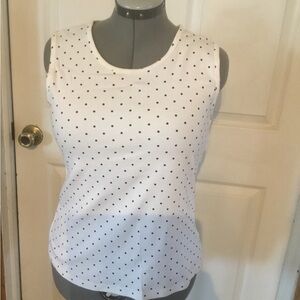 White Stag women’s sz L black/white tank top